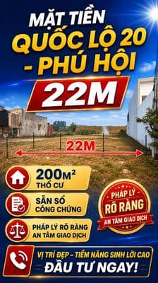 ĐẤT MẶT TIỀN QUỐC LỘ 20 – GIÁ TỐT HIẾM CÓ KHU VỰC PONGOUR