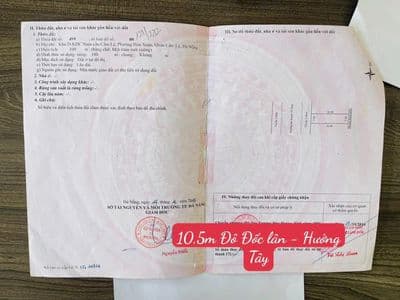 Chính chủ bán đất đường 10,5m Đô Đốc Lân - Hòa Xuân - Hướng Tây