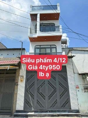 Bán nhà Liên Khu 4-5, 3 tấm , hẻm 7m giá 4tỷ950 Tl
