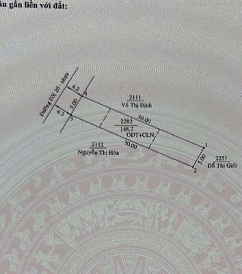 Bán đất chính chủ Dx20 Phú Mỹ, 5x30 thổ cư 60m giá tốt chỉ 3,3 tỷ