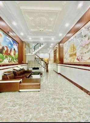 Cho Thuê Nhà DT 220m2 1Trệt 3Lầu 4Pn 3Wc Full Nội Thất Hẻm Xe Tải