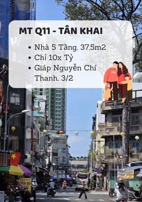 MT Q11- TÂN KHAI, 5 TẦNG, 37,5M2, GIÁ 10 TỶ