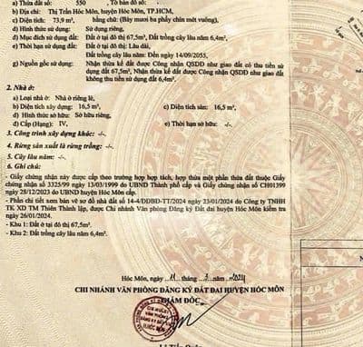 879 Triệu – có nhà Sổ riêng tại Thị Trấn Hóc Môn,thu nhập 5,5tr/tháng