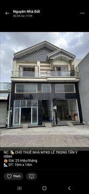 cho thuê nhà 10x14m y hình mặt tiền đường Lê Trọng Tấn