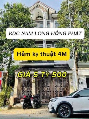 (GIẢM 500 triệu)-NHÀ 3 TẦNG HOÀN CÔNG (HẺM HÔNG 4M)- KDC NAM LONG 1