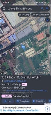 Bán 2634m2 đất xã Lương Bình -1828m2 thổ cư , làm nhà trọ, kho xưởng.