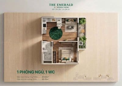Căn 1PN+ Đa Năng 50m2 chuẩn resort - Chỉ 2 Tỷ, Trả Góp 9Tr/Tháng