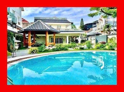 CHO THUÊ BIỆT THỰ HỒ BƠI, 4PN LỚN, style Nhật. giá chỉ 3500$/Th