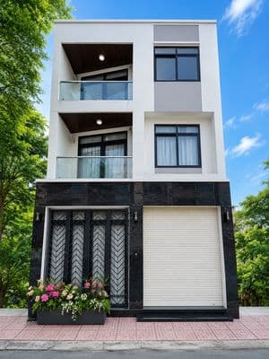 Nhà Mới Cho Thuê Đường Lớn Trệt 3 Lầu 6PN 5WC Phù Hợp Ở + VP Giá 28TR