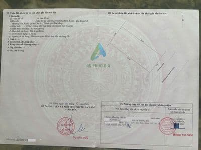 Bán 250m2 đất biệt thự đường trung lương 17,hòa xuân