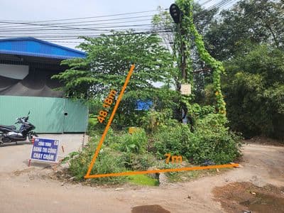 Lô góc 346,7m2 mặt tiền đx-14, phường tân vĩnh hiệp, tân uyên, bd