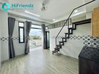 2 không gian ngủ đẹp giá rẻ ban công lớn thoáng mát rộng 40m2 gần vlu