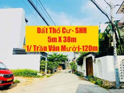 ĐẤT 5m X 38m-1/ Trần Văn Mười Vào 120m- MT Nhựa 7m Thông