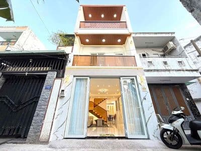 BÁN NHÀ MẶT TIỀN HẺM 2056 HUỲNH TẤN PHÁT.NHÀ BÈ. MẶT TIỀN HẺM