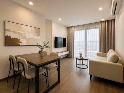 Cho thuê căn hộ 2PN FPT Plaza 3, tầng cao, đầy đủ nội thất rất đẹp như