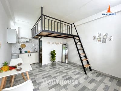 Căn gác lửng mới, sạch đẹp , full nội thất gần đh nguyễn tất thành