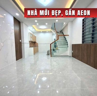 Bán nhà mới, hẻm 530 Tỉnh Lộ 10, DT 4.2 x 13m, 2 tấm, 5.3 tỷ. gần Aeon
