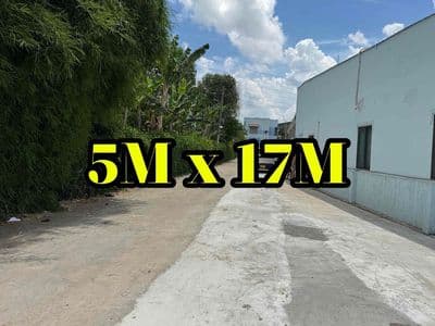 Lô đất thổ cư bà điểm, gần chợ cây me , 5m x 17m