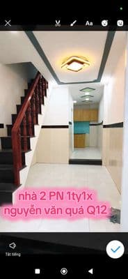 chính chủ bán nhà 1 lầu ở đường nguyễn văn quá Q12