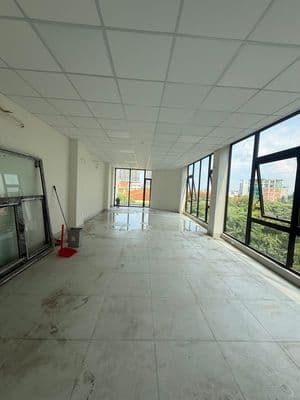 Sàn văn phòng 100m2, vị thế đẹp tại Thạnh Mỹ Lợi - Q2. Giá chỉ 15tr/th