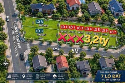 Đất 6,15x15m Shr Vị Trí Đẹp Hẻm 5m 1/30m Dương Công Khi Gần Chợ XTT