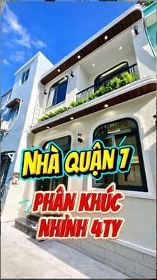 NHÀ SỔ RIÊNG QUẬN 7. PHÂN KHÚC GIÁ RẺ CÓ HỖ TRỢ BANK.