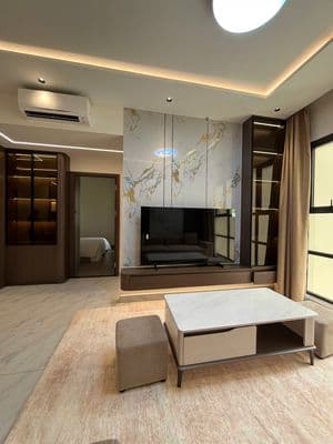 2PN2WC 75.9m² chỉ có 3,6 tỷ all in. Full nội thất như hình view hồ bơi
