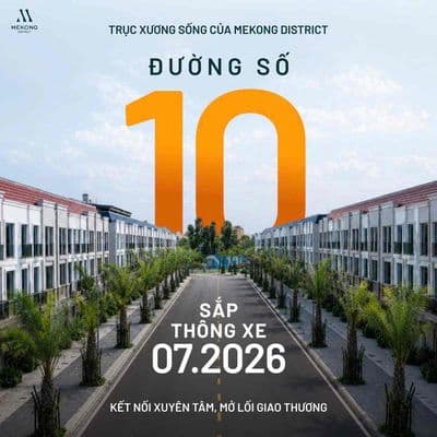 Bán đất tặng nhà thô khu Tây Sông Hậu