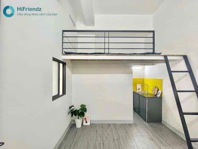 Cho Thuê Phòng Gác Lửng Sẵn Máy Lạnh,Tủ Đồ Ngay Mã Lò - Ngã Tư Bốn Xã
