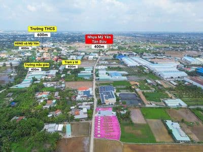 5×31 thổ đường 5m Mỹ yên Bến Lức 1ty 980 triệu Giá rẽ đất đẹp