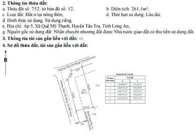 chỉ 950tr sở hữu 261m² đất thổ góc 2 mặt tiền cực đẹp