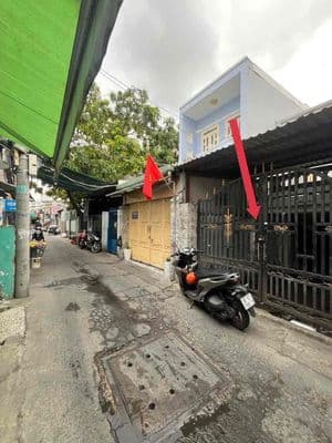 nhà cũ 1 lầu 84m2 mặt tiền hẻm oto 88 nguyễn văn quỳ