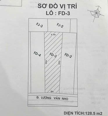 Mặt tiền Lương Văn Nho chỉ 50.6tr/m2