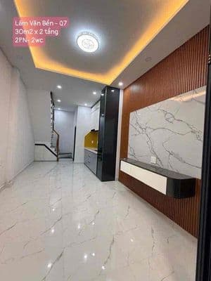 Lâm Văn Bền - Q7 - 30m2 x 2 tầng- 2 PN - 2WC