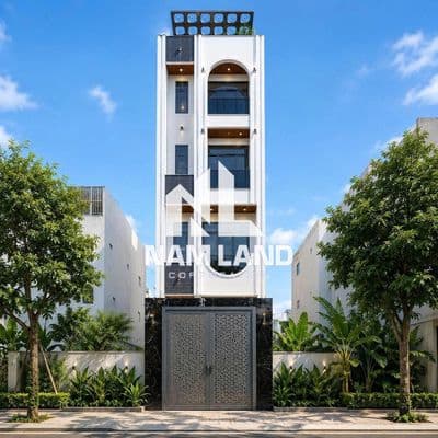 Nhà Cho Thuê Trệt 3 Lầu 6PN 5WC NTCB Đường Lớn Sân Ô Tô Giá 25TR