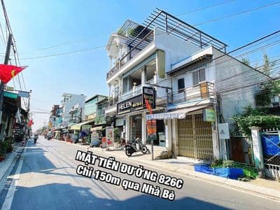 NHÀ SỔ RIÊNG – MẶT TIỀN 826C – SÁT NHÀ BÈ - GIÁ CỰC TỐT CHỈ 1 TỶ 800