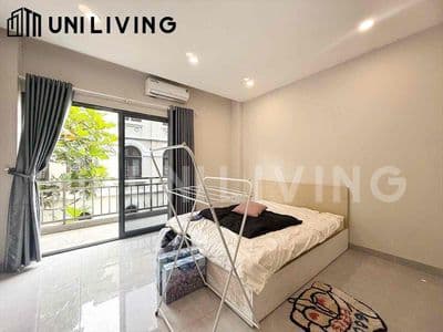 Căn hộ 1 phòng ngủ - bancol lớn - ngay khu giáp quận 1