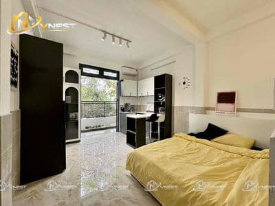 Căn hộ studio 30m2 ban công tô hiến thành quận 10_ full nội thất