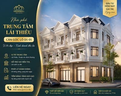 Bán Nhà phố MT đường lớn, 5x23,5m2, TT theo tiến độ, gía chỉ từ 6,2 tỷ
