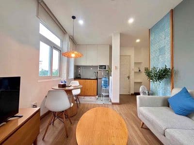 Căn Hộ 1PN Ban công 45m2 full nội thất, Nguyễn Trãi Q1_Gần Ốc Đào