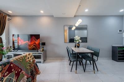 Thuê CHCC Xigrand Court, Giá 17tr, 2PN, 2WC, 90m2, Đầy Đủ Nội Thất.
