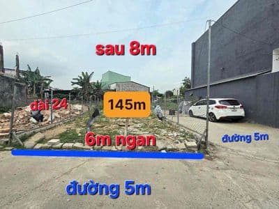 Chỉ 2 tỷ 6 – sở hữu ngay lô đất 2 mặt tiền 145m2 ngang 6m gần chợ