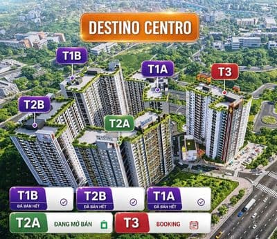 Cơ hội cuối sở hữu căn hộ tầng trệt, sổ hồng riêng Destino centro.
