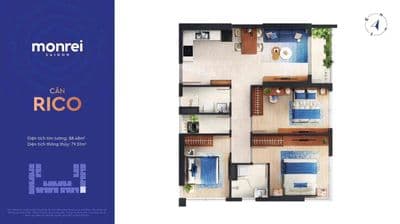 MỞ BÁN ƯU ĐÃI ĐẶC BIỆT 3 PHÒNG NGỦ GÓC MONREI SAIGON - GIÁ TỪ 4,110 TỶ