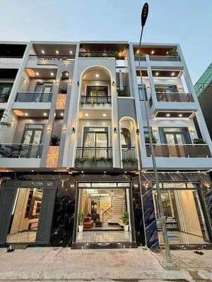 Nhà 1 trệt 2 lầu full nội thất gần Miếu Ông Cù, Thuận An