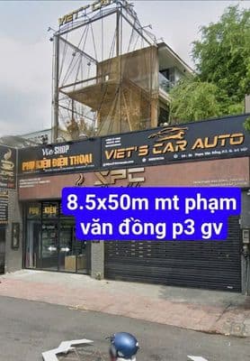 Cho thuê nhà Mặt Tiền Phạm Văn Đồng, P1, Gò Vấp, DT 8.5x50m, trệt.