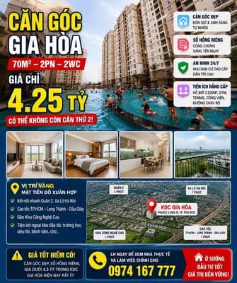 CĂN GÓC GIA HÒA 70M²