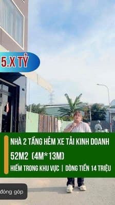 Bán Nhà Hẻm Xe Tải HTP, Q7 – 52m² (102m² SD) – 2 Mặt Tiền