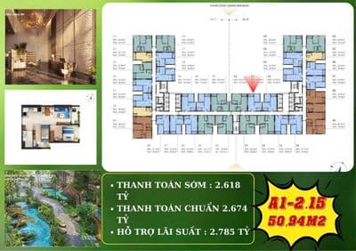 Căn hộ Bình Dương - Studio/Nido/View nội khu