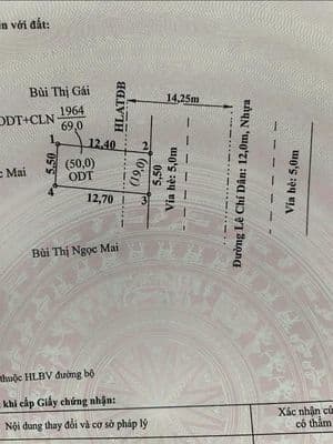 Bán nhà mặt tiền Lê Chí Dân, Bình Dương, 1.95 tỷ